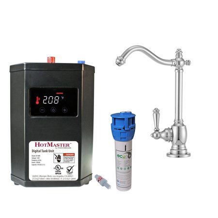 WESTBRASS Victorian 9" Instant Hot Water Dispenser W/ HotMaster DigiHot Digital Tank DT1F204-26